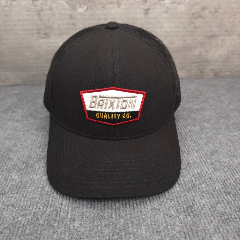 Brixton Hat Cap Mens Snap Back Black Skate Surf Streetwear Aesthetic